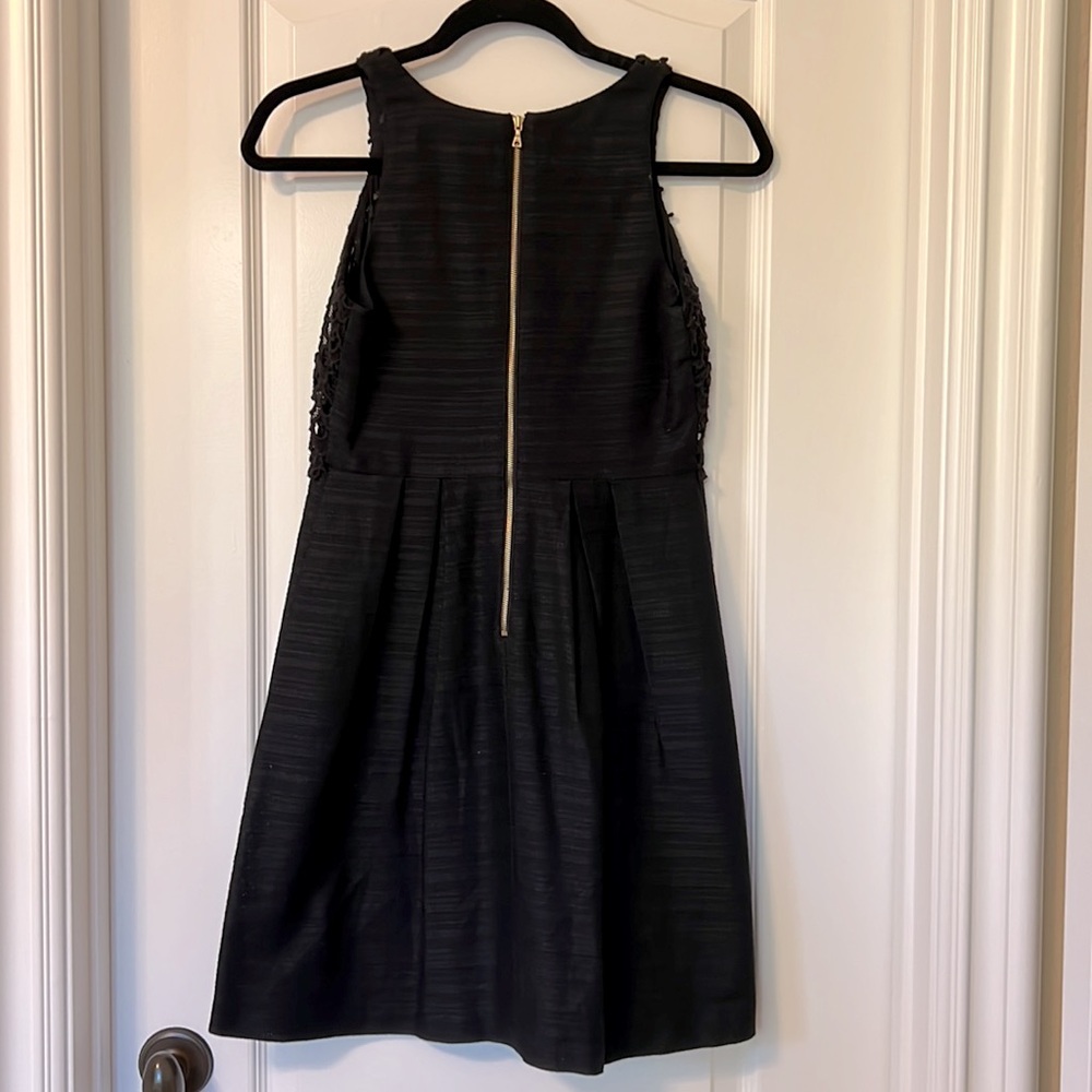 LOFT Black Woven Lace sleeveless Dress 0 Petite - Picture 11 of 16